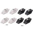4pcs Rotating Storage Box Caster Ball Universal Trash Can Wheels (Black)