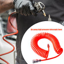 8x5mm Air Compressor Hose Pneumatic PU Telescopic Spring Tube (3 meter) Newly