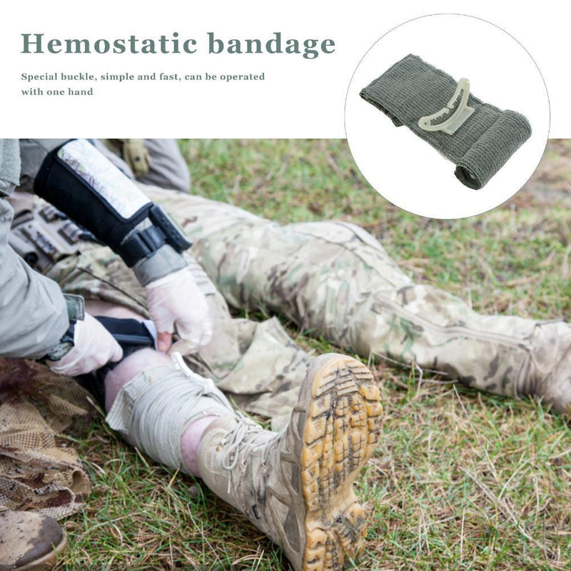 Wound Hemostatic Bandage Bleeding Treat & First Aid Training (4 Inches)