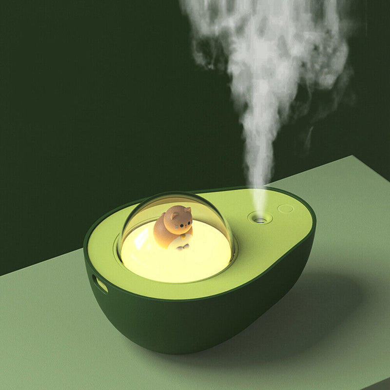 Wireless Portable USB Avocado Humidifier Purifier with Lamp Aroma Diffuser