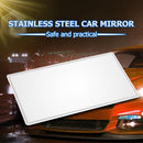 Stainless Steel Cosmetic Mirror Car Sun Visor Makeup Mirror (110x65mm) Newly