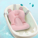 Cartoon Portable Soft Baby Shower Bath Pad Mat Adjustable Bath Rack (Pink) Newly