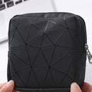 Portable Sanitary Napkin Storage Bag Women Travel Makeup Coin Purse (Black)
