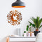 Wall Art Sun Moon Stars Decor Metal Sculpture for Indoor Outdoor (Yellow) Newly