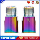 1 Pair MTB Bicycle Pedal Axle Extension Steel Pedal Bolt Spacer (Dazzling)