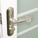 Transparent Doorstop Silicone Door Handle Buffer Wall Protector F6X2 X8G1