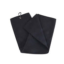 Golf Towel 41x54cm Tri-Fold Microfiber Waffle Towel Sweat-absorbent (Black)