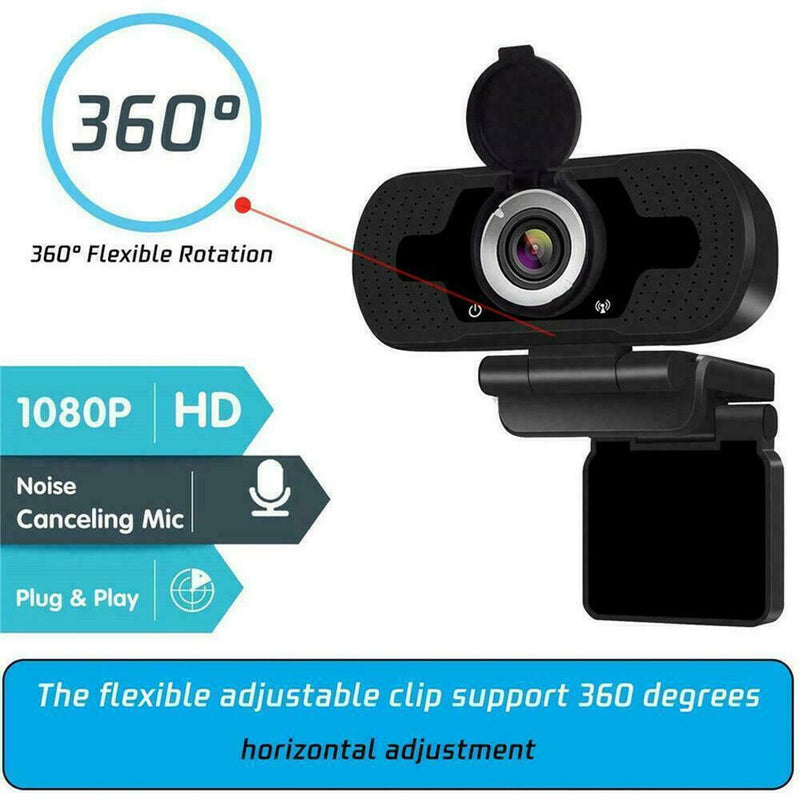 1080P USB Webcam For PC Desktop & Laptop Web Camera AU Microphone STOCK R3A1