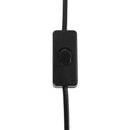 5.9ft Power Cord with On/Off Switch for Table Light Lamp (EU Plug/Black)