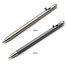Portable Mini Titanium Ballpoint Pen Outdoor Metal Signature Pens (Gray)