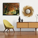 Painting By Numbers Kit DIY River Tree Canvas Oil Wall Art Picture Ornament
