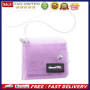 Transparent Fashion Purse Women PVC Clear Short Purse Glitter Wallet Card Hol