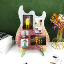 DIY Silicone Picture Frames Mold Guitar Shaped Design for Wall & Desk Ornament