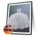 Diamond painted 5D DIY wedding dress series with different diamonds(YX3889)
