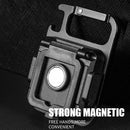 Pocket LED Working Light Camping Keychain Flashlight with Tripod (Red)