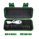 USB Camping Lamp Mini Zoom Flashlight Pen Clip Illuminated Flashlight