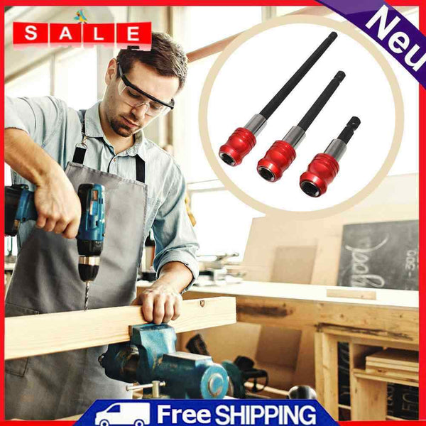 3pcs Quick Release Self Locking Screwdriver Magnetic Drill Extension Sta