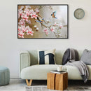 Flower Branch Birds Oil Paint By Numbers Kits DIY Handpainted on Canvas Art