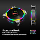 COOLMOON 12cm Cooling Fan DC 12V Large 4 Pin Mute Rainbow Chassis Radiator Newly