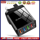 4 Ports USB Charger for Mobile Phone 4USB Wall Charging Adapter with LED Light