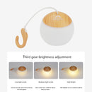 LED Lantern Lamp Hanging Outdoor Tent Emergency Camping Night Light (Wood) Newly