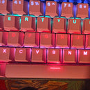 104pcs Universal Mechanical Keyboard Keycaps PC Bakclit Key Cap Set (Red)