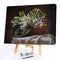 Frameless Oil Paint By Numbers Flowers DIY Canvas Picture Craft for Home