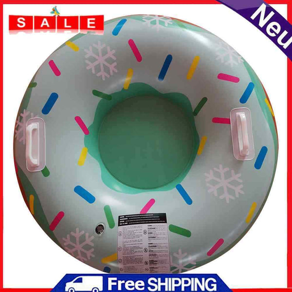 90cm Snow Sled Tire Tube Durable Wear-Resistant Winter Inflatable Ski Circle