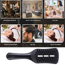 Anti-static Comb Hollow-out Massage Hair Brush Hairdressing Tool (Black) Newly