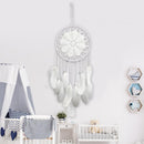 Feathers Crochet Dream Catcher for Home Door Windows Wall Art Hang Decor Craft