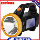 Solar Searchlight Portable Rechargeable Outdoor Camping Strong Flashlights LED