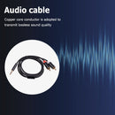 RCA Cable HiFi Stereo 2RCA to 3.5mm Audio Cable AUX 3.5mm Y Splitter (1m) Newly