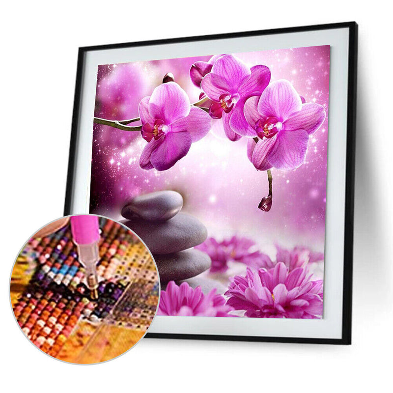 Flower 5D Full Drill Diamond Painting Embroidery DIY Cross Stitch Decor Newly