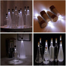 4pcs LED USB Rechargeable Shiny Bottle Cork Stopper Cap Lamp (Pure White) Newly
