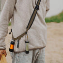2pcPolyester Camping Shoulder Strap Multiple Metal Hanging Loop DesignKhaki