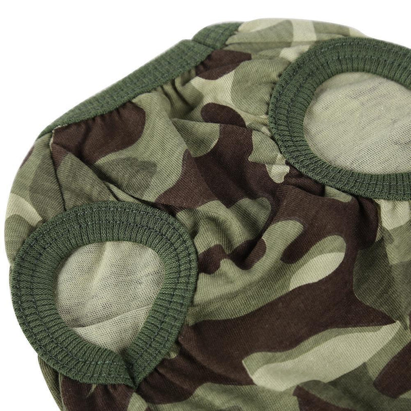 Camouflage Pet Shirt Clothes Spring Summer Dog Puppy Vest Outfit(Green/M)