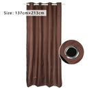 Color Thermal Insulated Blackout Curtains Window Decor Drapes Home Textile
