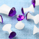 8pcs/set Silicone Toe Separators Spacers Manicure Pedicure Tool(Purple) Newly