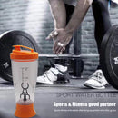 350ml Protein Shaker Mixing Cup Sports Training Automatic Bottle (Orange) Newly