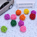 20pcs Bird Chewing Rattan Ball Parrot Funny Toys Pet Supplies Cage Decor