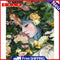 Hand Painted on Canvas DIY Beauty in Flowers Oil Paint By Numbers Drawing Kit