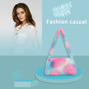 Female Handbag Retro Shoulder Top-handle Bag Plush Animal Pattern Underatm Totes
