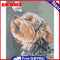 Hand Painted Canvas Art Painting By Number Dog and Butterfly DIY Oil Picture Kit