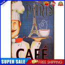 Retro Poster Tin Sign Painting Chef Coffee Wall Art for Cafe Bar Club Shop