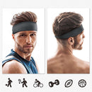 Cycling Running Men Sports Headband Elastic Fitness Headband Pure Color