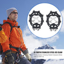 19 Teeth Crampons Anti Slip Outdoor Climbing Walk Traction Cleats Ice Snow Gr