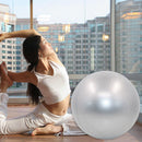 PVC Fitness Yoga Ball Thickened Explosion-proof Exercise Equipment (Grey) Newly