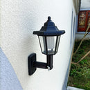 Outdoor LED Solar Hexagonal Garden Yard Sensor Wall Lamp (1pcs Warm Light) Newly