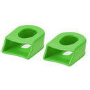 2pcs/set Bicycle Crankset Crank Wheel Protective Sleeve Protector (Green)