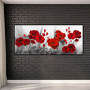 Red Flower Oil Paint By Numbers Kits Wall Art Craft Coloring Drawing for Adults